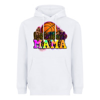 White basketball mama Heavyweight Hoodie - OliviaCreatesArt