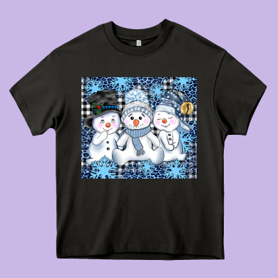 Snowman Tumbler Heavy Core Tee Designed By Adodesignshop