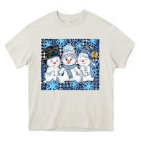 Cream snowman tumbler Heavy Core Tee - AdoDesignShop