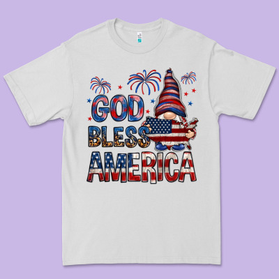 God Bless America Premium Tee Designed By Nancycooperartshop
