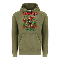 Vintage Olive dreaming of a wild west christmas cowboy santa Vintage Hoodie - MaliasSmallBusiness