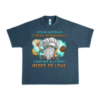 Midnight Navy A Pinch Of Patience a Das Of Kindness Urban Heavy Tee - MaliasSmallBusiness