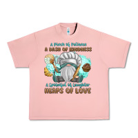 Salmon A Pinch Of Patience a Das Of Kindness Urban Heavy Tee - MaliasSmallBusiness
