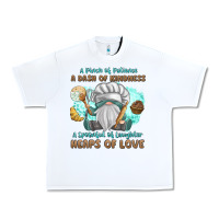 White A Pinch Of Patience a Das Of Kindness Urban Heavy Tee - MaliasSmallBusiness