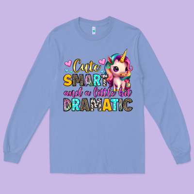 Cute Smart And A Little Bit Dramatic Long Sleeve Tee Designed By Artiststas