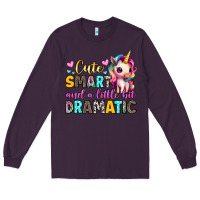 Plum cute smart and a little bit dramatic Long Sleeve Tee - Artiststas