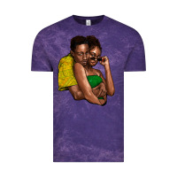 Cloud Purple black couple Vintage Tee - NancyCooperArtShop
