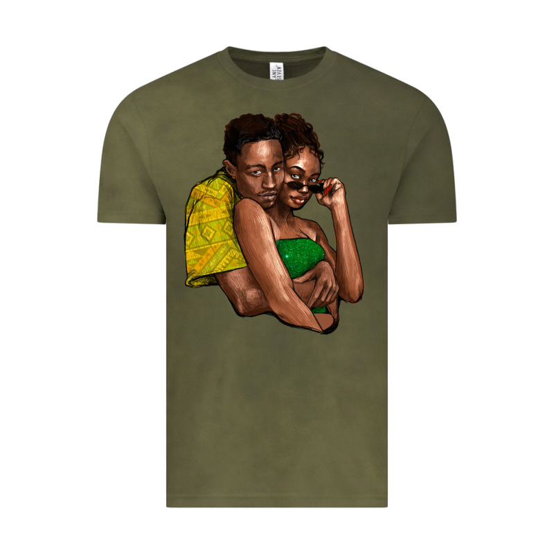 Black Couple Vintage Tee by NancyCooperArtShop | Teevron