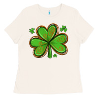Bone st patricks day shamrock with glitter Ladies Tee - Artiststas