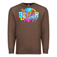 Chestnut The beach is calling Premium Sweatshirt - FaDigitalArtStudio