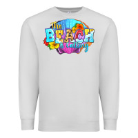Dove Grey The beach is calling Premium Sweatshirt - FaDigitalArtStudio