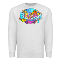 Oatmeal Heather The beach is calling Premium Sweatshirt - FaDigitalArtStudio