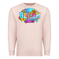 Pale Pink The beach is calling Premium Sweatshirt - FaDigitalArtStudio