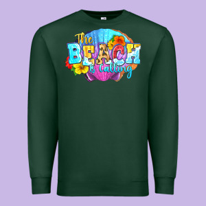 The Beach Is Calling Premium Sweatshirt Designed By Fadigitalartstudio