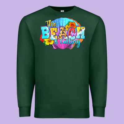 The Beach Is Calling Premium Sweatshirt Designed By Fadigitalartstudio