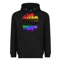Black hippie pride sunflowers Heavyweight Hoodie - OliviaCreatesArt