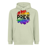 Matcha hippie pride sunflowers Heavyweight Hoodie - OliviaCreatesArt