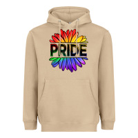 Mushroom hippie pride sunflowers Heavyweight Hoodie - OliviaCreatesArt