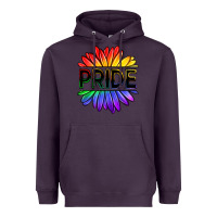 Plum hippie pride sunflowers Heavyweight Hoodie - OliviaCreatesArt