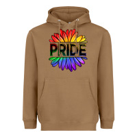 Toasted Coconut hippie pride sunflowers Heavyweight Hoodie - OliviaCreatesArt