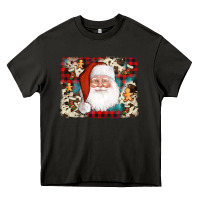Asphalt cowhide santa cookie socks background Heavy Core Tee - AdoDesignShop