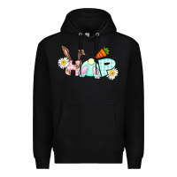 Black Hop bunny Easter Day Premium Hoodie - CowGirlArtShop