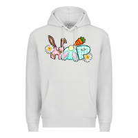 Dove Grey Hop bunny Easter Day Premium Hoodie - CowGirlArtShop