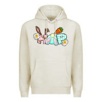 Oatmeal Heather Hop bunny Easter Day Premium Hoodie - CowGirlArtShop