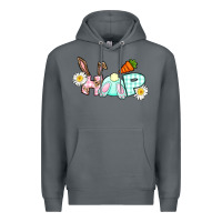 Rock Hop bunny Easter Day Premium Hoodie - CowGirlArtShop