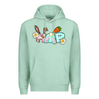 Seafoam Hop bunny Easter Day Premium Hoodie - CowGirlArtShop