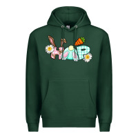 Sports Green Hop bunny Easter Day Premium Hoodie - CowGirlArtShop