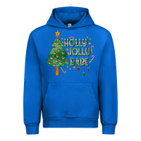 Cobalt Jolly Jolly Babe Urban Hoodie - CowhideDigitalArt