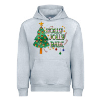 Heather Grey Jolly Jolly Babe Urban Hoodie - CowhideDigitalArt