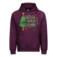 Mauve Wine Jolly Jolly Babe Urban Hoodie - CowhideDigitalArt