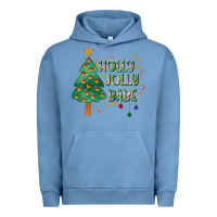 Pigment Pebble Blue Jolly Jolly Babe Urban Hoodie - CowhideDigitalArt