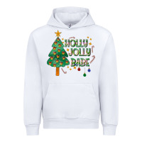 White Jolly Jolly Babe Urban Hoodie - CowhideDigitalArt