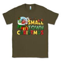 Army Green Small town Christmas Classic Tee - NancyCooperArtShop