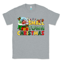 Heather Grey Small town Christmas Classic Tee - NancyCooperArtShop