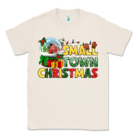 Natural Small town Christmas Classic Tee - NancyCooperArtShop
