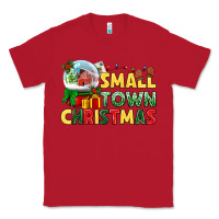 Red Small town Christmas Classic Tee - NancyCooperArtShop
