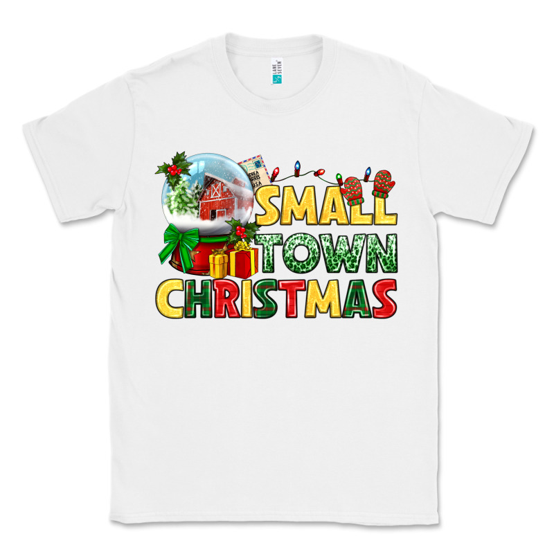 Small Town Christmas Classic Tee by NancyCooperArtShop | Teevron