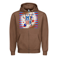 Chestnut American mini Zipper Hoodie - TumblerDesignByShophia
