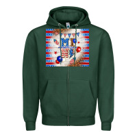 Sports Green American mini Zipper Hoodie - TumblerDesignByShophia