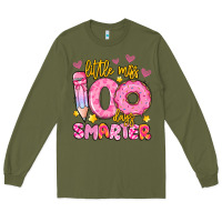 Army Green little miss 100 days smarter Long Sleeve Tee - Artiststas