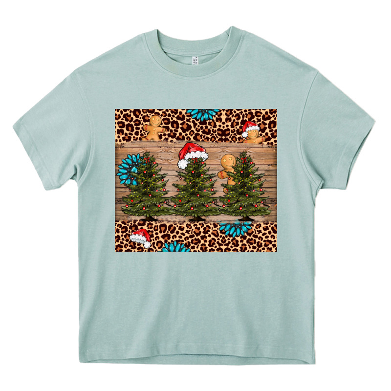 Christmas Trees Leopard Heavy Core Tee by AdoDesignShop | Teevron