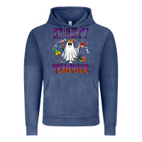 Vintage Denim spooky teacher Vintage Hoodie - NancyCooperArtShop