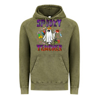 Vintage Olive spooky teacher Vintage Hoodie - NancyCooperArtShop