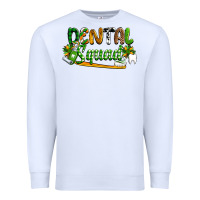 White St. Patrick's Day Dental squad Premium Sweatshirt - OliviaCreatesArt