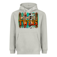 Moon Dust mom of twins western brushstroke Heavyweight Hoodie - OliviaCreatesArt