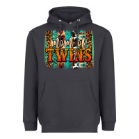 Smoke mom of twins western brushstroke Heavyweight Hoodie - OliviaCreatesArt